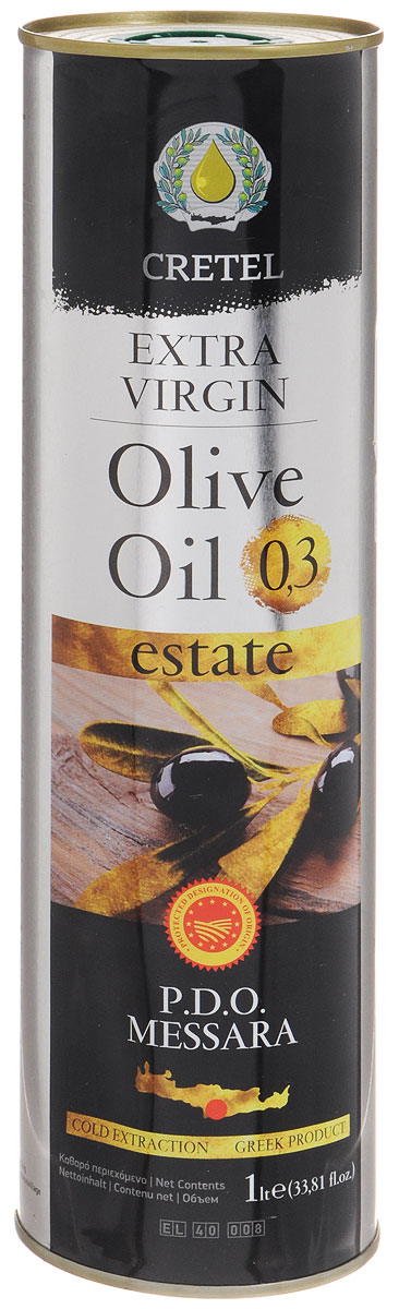 Cretel Extra Virgin масло оливковое P.D.O. Messara, 1 л16012 Cretel Extra Virgin масло оливковое P.D.O. Messara, 1 л16012Estate P.D.O. Messara (Protected designation of origin) — это уникальный объект авторского права, который закрепляет за производителем права гарантированный регион производства, несет на упаковке информацию о конкретном районе производства, в нашем случае, в районе Мессара, на острове Крит, Греция. Оливки были выращены, собраны и отжаты в масло полностью в определенном географическом регионе. Весь процесс изготовления этого масла, как говорилось выше, производится на месте сбора сырья. Маркировка дает гарантию потребителю, что масло не является ни в коем случае смесью масел. Один из главных показателей качества оливкового масла – кислотность, в оливковом масле Cretel Extra Virgin она не превышает 0,3%. Присутствие легкой горечи, в масле, говорит только о высшем качестве и о том, что в его приготовлении не использовались ни какие химикаты и примеси для улучшения вкуса.