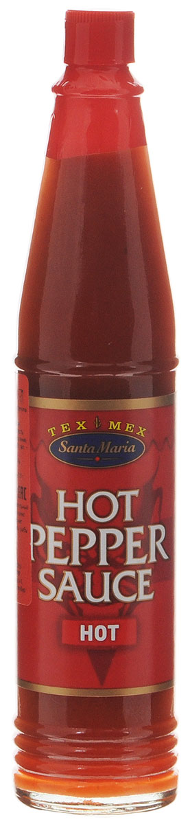 Santa Maria соус острый перцевый, 85 мл3880 Santa Maria соус острый перцевый, 85 мл3880Santa Maria Hot Pepper Sauce - острый перцевый соус на основе красного острого перца Чили. Благодаря своей консистенции соус легко растворяется в блюде. Удобно дозировать по каплям.Соус добавляют в любое блюдо в процессе приготовления, если нужно придать жгучесть и ярко выраженный вкус и аромат мексиканской кухни. Подходит для мяса, курицы и рыбы. Незаменимый ингредиент коктейля Кровавая Мэри.Уважаемые клиенты! Обращаем ваше внимание, что полный перечень состава продукта представлен на дополнительном изображении.