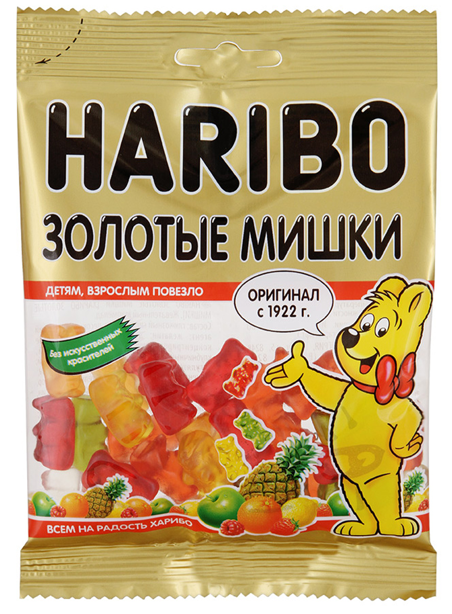 Haribo Золотые мишки жевательный мармелад, 140 г