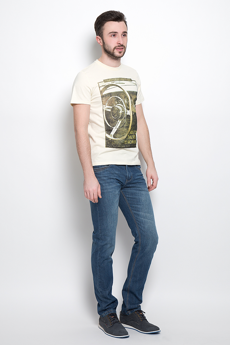 Футболка мужская Sela Casual Wear, цвет: светло-бежевый. Ts-211/2032-7120. Размер S (46)Ts-211/2032-7120 Футболка мужская Sela Casual Wear, цвет: светло-бежевый. Ts-211/2032-7120. Размер S (46)Ts-211/2032-7120Стильная мужская футболка Sela Casual Wear выполнена из натурального хлопка. Модель с круглым вырезом горловины и короткими рукавами.