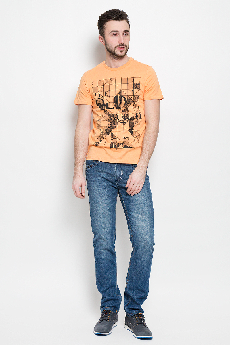 Футболка мужская Sela Casual Wear, цвет: желто-оранжевый. Ts-211/2040-7111. Размер S (46)Ts-211/2040-7111 Футболка мужская Sela Casual Wear, цвет: желто-оранжевый. Ts-211/2040-7111. Размер S (46)Ts-211/2040-7111Стильная мужская футболка Sela Casual Wear выполнена из натурального хлопка. Модель с круглым вырезом горловины и короткими рукавами.