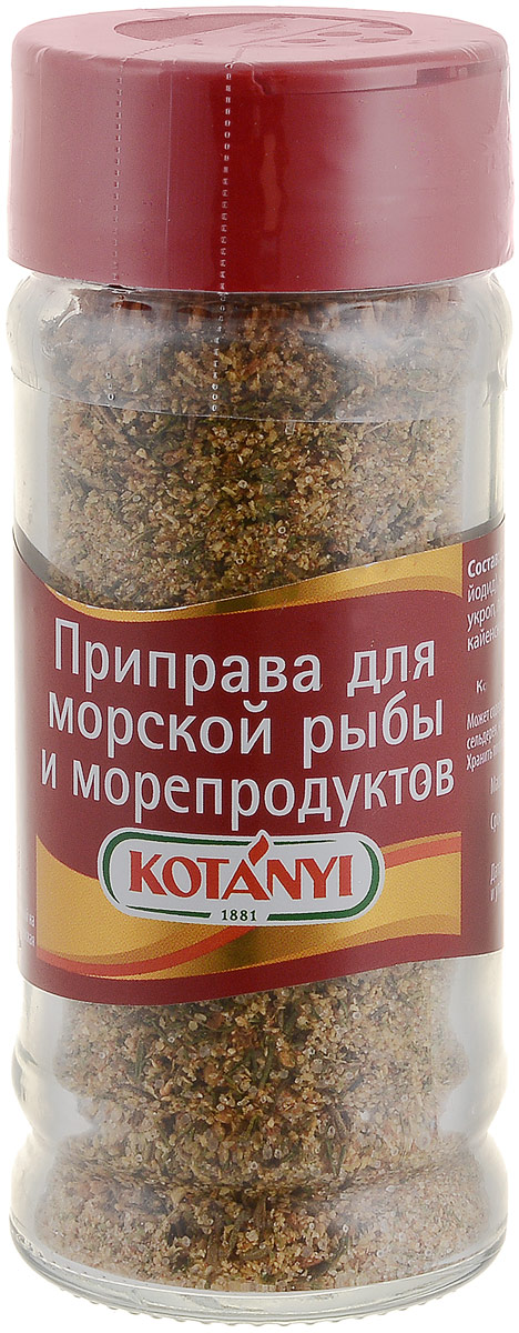 Kotanyi Приправа для морской рыбы и морепродуктов, 56 г450911 Kotanyi Приправа для морской рыбы и морепродуктов, 56 г450911Приправа для морской рыбы и морепродуктов Kotanyi сочетает в себе превосходный вкус и великолепный аромат средиземноморских трав. Она превратит любое приготовленное вами блюдо в деликатес!Уважаемые клиенты! Обращаем ваше внимание, что полный перечень состава продукта представлен на дополнительном изображении.