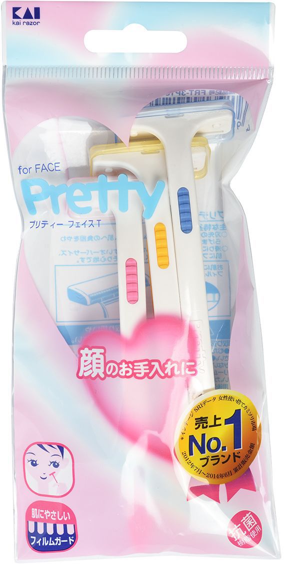 Kai Бритвенный станок женский Pretty, одноразовый, 1 лезвиe00412ka Kai Бритвенный станок женский Pretty, одноразовый, 1 лезвиe00412kaУдобный станок с нескользящим покрытием ручки и специальными желобками на бритвенной головке для более гладкого скольжения. Смазывающая полоска с экстрактом алоэ в составе обеспечивает уход за кожей во время бритья.Внимание: Будьте осторожны при использовании станка - лезвия очень острые. • Лезвие может быть повреждено вследствие неаккуратного воздействия при снятии крышки или вытаскивании станка из упаковки, поэтому будьте внимательны. • Станок предназначен для бритья. Не используйте в других целях. • Не прикасайтесь к лезвию пальцами. • Перед применением станка следует нанести на кожу средство для бритья. • После использования, тщательно промойте и высушите станок, закройте защитной крышкой и храните в сухом месте. • Не погружайте в воду выше 70°С. При этом возможно деформирование станка. • Станок после использования хранить в сухом месте. При хранении в местах с повышенной влажностью смазывающая полоска деформируется и теряет цвет. • Храните в недоступных для детей местах.