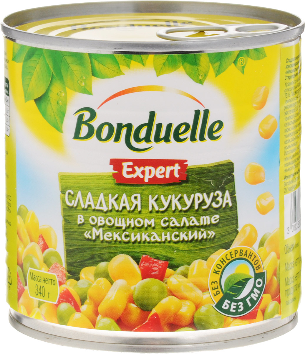 Bonduelle овощная смесь Мексиканская, 340 г686 Bonduelle овощная смесь Мексиканская, 340 г686Яркое трио из сладкой кукурузы, зеленого горошка и красного сладкого перца - отличная основа для салатов, закусок и даже супов. Добавьте мексиканскую нотку в традиционные блюда, и они заиграют новыми вкусами! Уважаемые клиенты! Обращаем ваше внимание, что полный перечень состава продукта представлен на дополнительном изображении. Упаковка может иметь несколько видов дизайна. Поставка осуществляется в зависимости от наличия на складе.