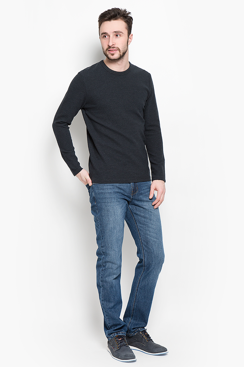 Пуловер мужской Selected Homme Identity, цвет: черный. 16051696. Размер M (46)16051696_Antracit Пуловер мужской Selected Homme Identity, цвет: черный. 16051696. Размер M (46)16051696_AntracitМужской пуловер Selected Homme изготовлен из хлопка с добавлением вискозы и эластана. Модель с длинными рукавами имеет круглый вырез горловины. Благодаря однотонной расцветке, пуловер прекрасно сочетается с любыми нарядами.