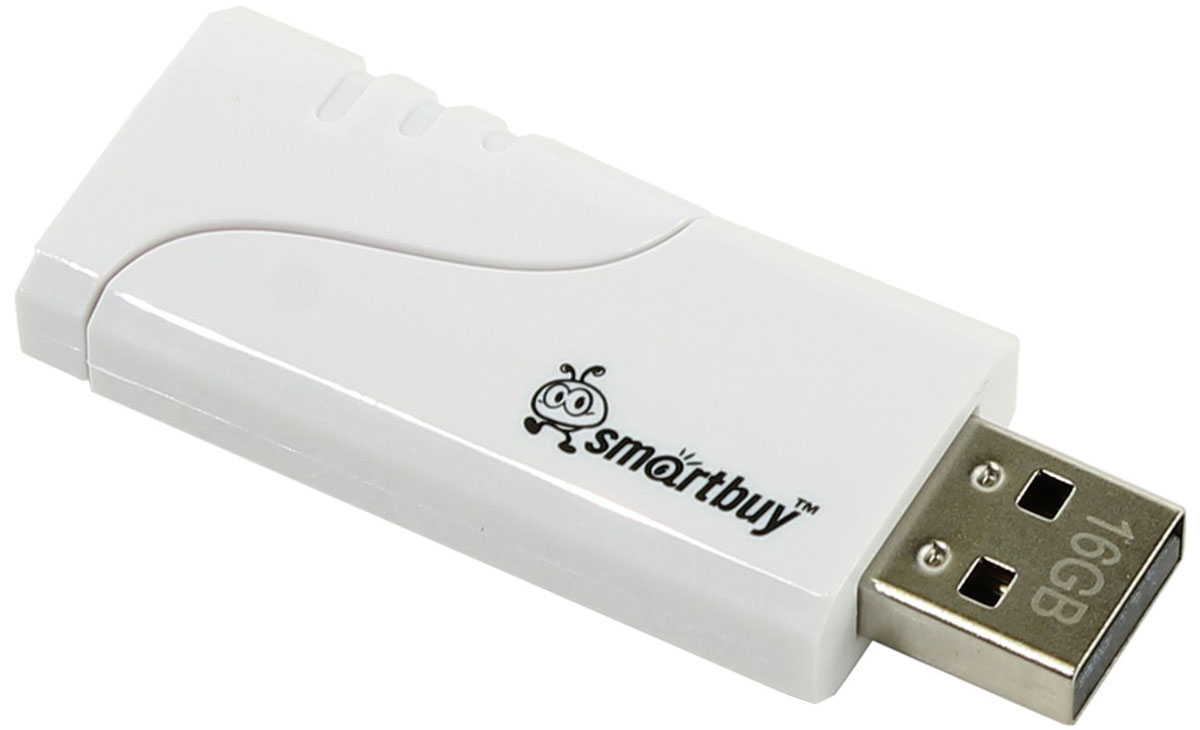 SmartBuy Hatch 16GB, White USB-накопитель