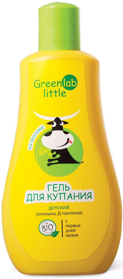 GreenLab Little Гель для купания детский на молоке с ромашкой и Д-пантенолом 230 мл