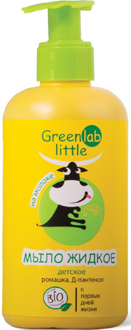 GreenLab Little Мыло жидкое детское на молоке с ромашкой и Д-пантенолом 230 мл