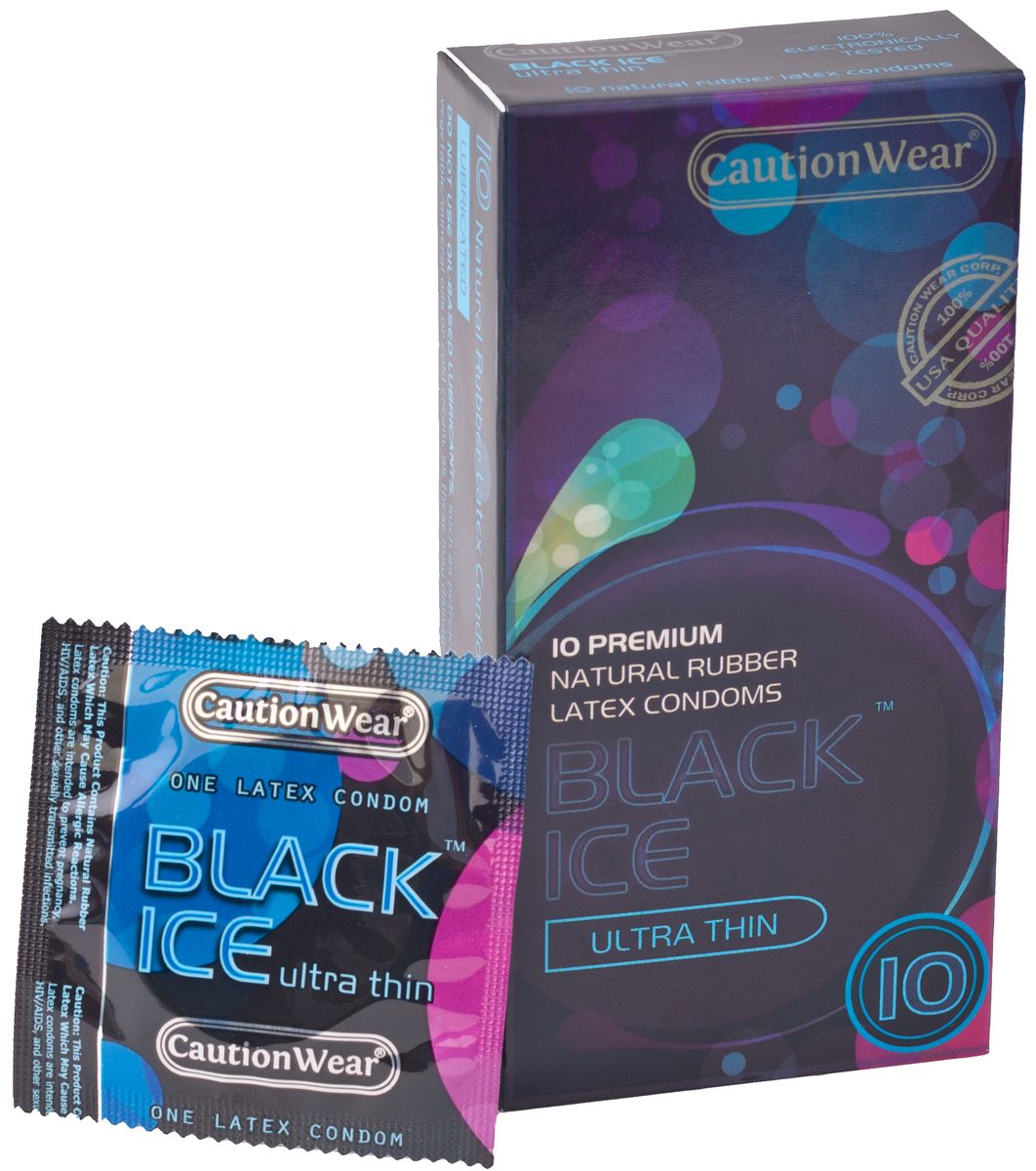 CautionWear Black Ice Презервативы 