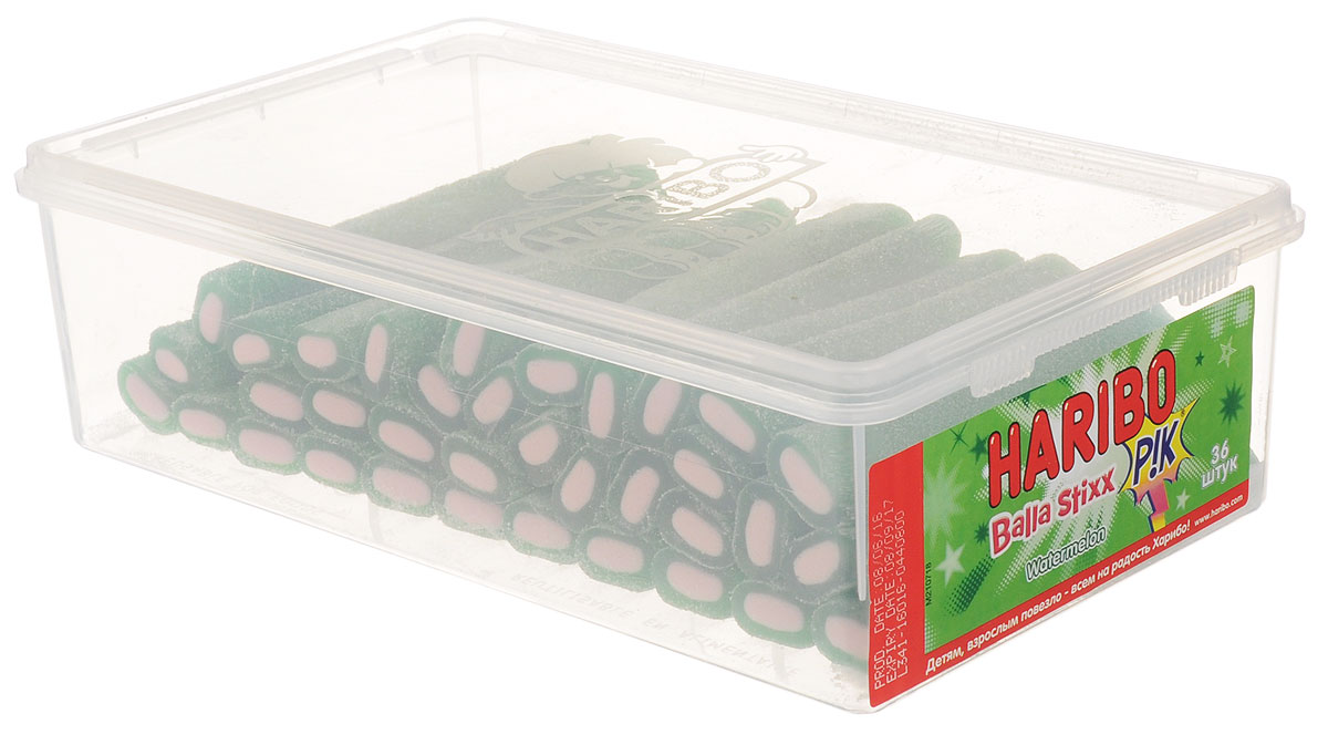 Haribo Balla Stixx Watermelon жевательные конфеты, 871,2 г35992 Haribo Balla Stixx Watermelon жевательные конфеты, 871,2 г35992Жевательные конфеты Haribo Balla Stixx. Watermelon - мега-трубочки - это сладкий суперхит прямиком из Испании! Почувствуйте все удивительные полутона незабываемого арбузного вкуса, рождающие настоящую страсть!Уважаемые клиенты! Обращаем ваше внимание, что полный перечень состава продукта представлен на дополнительном изображении.