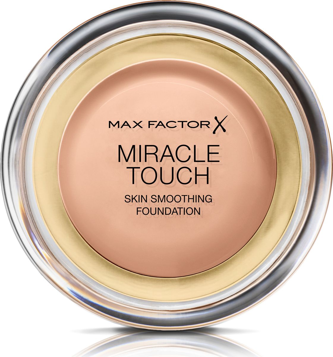 Max Factor Тональная Основа Miracle Touch Тон 55 blushing beige 11,5 гр81057 Max Factor Тональная Основа Miracle Touch Тон 55 blushing beige 11,5 гр81057Уникальная универсальная тональная основа Max Factor Miracle Touch обладает кремообразной формулой, благодаря которой превосходно подготовить кожу для макияжа очень легко. Всего один слой без необходимости нанесения консилера или пудры. Легкая твердая тональная основа тает в руках и гладко наносится на кожу, создавая идеальное, безупречно блестящее и равномерное покрытие, не слишком прозрачное и не слишком плотное. В результате кожа выглядит свежей, необычайно ровной и приобретает сияние. Чтобы создать безупречное покрытие, можно нанести всего один легкий слой тональной основы или же сделать покрытие более плотным благодаря специальной формуле. Тональная основа подходит для всех типов кожи, включая чувствительную кожу, и не вызывает угревой сыпи, так как не закупоривает поры. Спонж в комплекте для простого и аккуратного нанесения где угодно.Идеальное покрытие в один слой - консилер и пудра не нужны. Умеренное или плотное покрытие благодаря специальной формуле. Не вызывает угревую сыпь и не закупоривает поры. Дерматологически протестировано, подходит для чувствительной кожи.Удобная компактная форма, которую легко держать в руках, со спонжем для быстрого и простого нанесения. Идеальный оттенок должен соответствовать тону кожи на линии подбородка. Для получения наиболее профессионального результата с помощью спонжа, входящего в комплект, нанеси тональную основу Miracle Touch Liquid Illusion и распредели ее от центра лица к краям. Чтобы скрыть темные круги и недостатки кожи, наноси основу краем спонжа. Всегда наноси продукт при ярком дневном освещении.