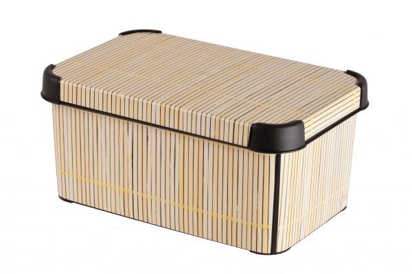 Коробка для хранения Curver Stockholm. Bamboo, 6 л04710-D67 Коробка для хранения Curver Stockholm. Bamboo, 6 л04710-D67Коробка Curver Stockholm. Bamboo, выполненная из высококачественного пластика, предназначена для хранения различных вещей. Изделие оформлено принтом под дерево. Коробка оснащена крышкой. Изящный дизайн коробки впишется в любой интерьер. Декоративная коробка поможет хранить все в одном месте, а также защитить вещи от пыли, грязи и влаги.