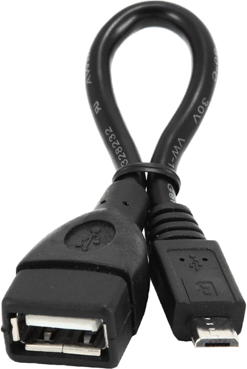 Cablexpert A-OTG-AFBM-001, Black OTG-кабель (0,15 м)