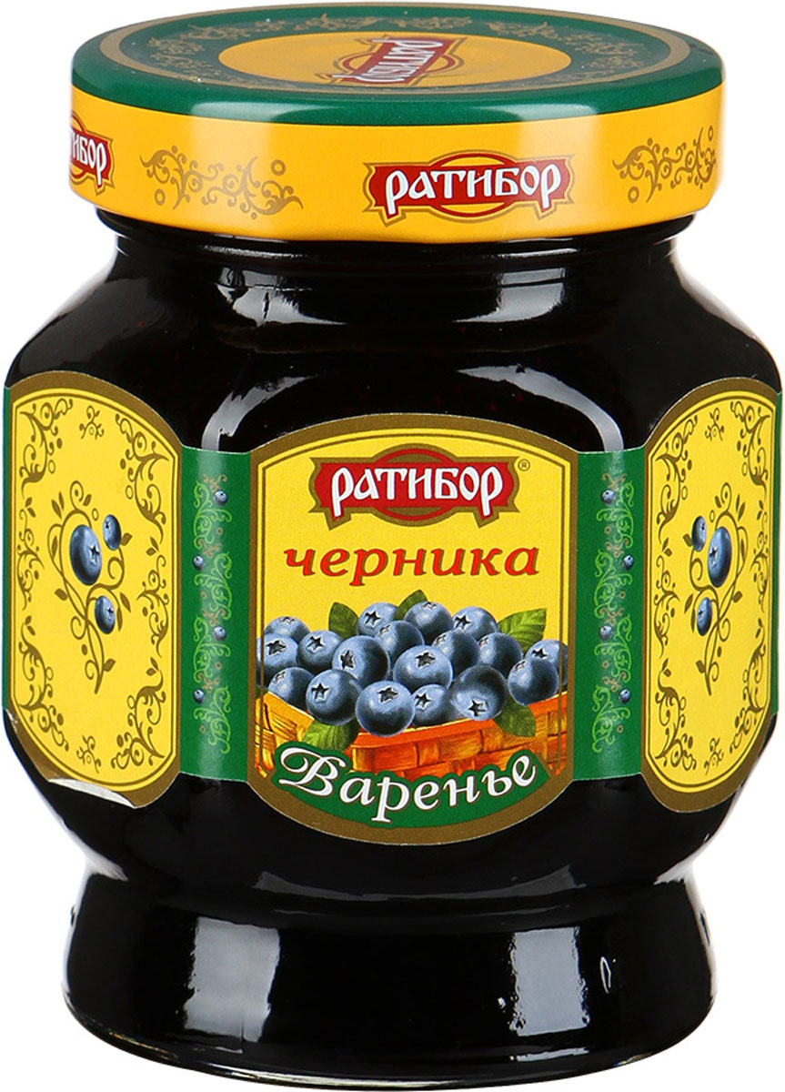 Ратибор варенье Черника, 400 г1495 Ратибор варенье Черника, 400 г1495В наш стремительный век каждая свободная минута дорога, и так хочется посвятить ее семье, детям. Теперь вам нет необходимости делать домашние заготовки, ведь варенье Ратибор по-домашнему вкусное и натуральное.Удивительные ягоды черники собрали в себя целебные силы родной природы: плоды благотворно влияют на зрение и обладают вяжущими свойствами. Насладитесь изумительным вкусом этого варенья. Уважаемые клиенты! Обращаем ваше внимание, что полный перечень состава продукта представлен на дополнительном изображении.