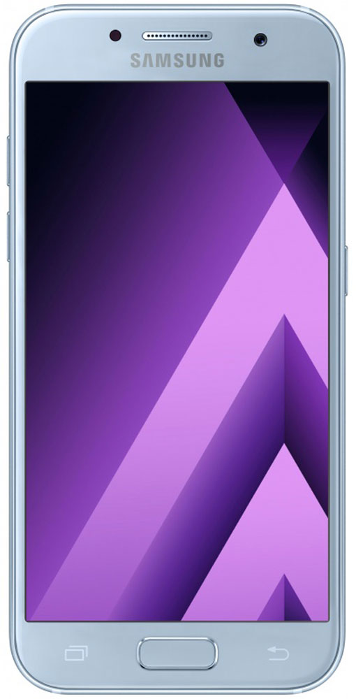 Samsung SM-A520F Galaxy A5 (2017), Light BlueSM-A520FZBDSER Samsung SM-A520F Galaxy A5 (2017), Light BlueSM-A520FZBDSERСовременный минималистичный корпус из 3D-стекла и металла, а также 5,2-дюймовый экран FHD sAMOLED - все это отличительные черты Galaxy A5 (2017).Плавные линии корпуса, отсутствие выступов камеры, утонченная и элегантная отделка позволяют получить настоящее удовольствие от использования смартфона.Будьте законодателями трендов, а не просто следуйте им. Стильные цветовые решения идеально гармонируют с корпусом из стекла и металла, создавая динамичный и цельный образ. Четыре модных цвета на выбор превосходно дополнят ваш стиль.Благодаря высокому разрешению основной камеры в 16 Mп фотографии всегда будут яркими и красочными. Вместе с Galaxy A5 (2017) почувствуйте себя профессиональным фотографом. Наличие широкого выбора фильтров позволяет подойти к процессу съемки более креативно. Теперь каждая фотография будет особенной.Где бы вы ни находились - на вечерней прогулке или в ночном клубе - ваши фотографии будут идеальными. Камера автоматически адаптируется даже к условиям недостаточной освещенности, а дисплей выполняет роль вспышки. Благодаря Smart-кнопке снимать селфи стало просто. Все, что нужно - выбрать расположение кнопки затвора на экране.Стандарт защиты от воды и пыли IP68 позволяет комфортно использовать смартфоны Galaxy A5 (2017) в любых условиях - будь то дождь или бассейн.Наслаждайтесь играми или просмотром видео еще дольше благодаря увеличенному объему аккумулятора и поддержке технологии быстрой зарядки.Все любимые видео, фото и музыка всегда с вами благодаря поддержке карт памяти объемом до 256 ГБ, а наличие разъема для 2 SIM-карт позволяет легко менять оператора во время путешествий.С функцией Always On Display вся актуальная информация всегда на экране. Просматривайте время, события в календаре и непрочитанные уведомления даже если смартфон находится в спящем режиме.Храните конфиденциальную информацию в защищенной папке. Благодаря безопасной среде KNOX вы можете быть уверены, что ваша личная информация не попадет в чужие руки.Samsung Cloud - это безопасный облачный сервис, в котором вы можете хранить контакты, фотографии, календарь и даже вашу резервную копию главного экрана и настроек. Пользователи Galaxy A получают 15 ГБ в подарок.Симметричный разъем кабеля USB type-C удобно использовать любой стороной.Совершайте платежи абсолютно во всех торговый точках, благодаря поддержки NFC и MST технологий. Вы можете оставить кошелек дома и покупать товары просто оплачивая их смартфоном. Вы можете быть уверены в безопасности платежа, так как все транзакции защищены отпечатком пальца.Телефон сертифицирован EAC и имеет русифицированный интерфейс меню и Руководство пользователя на русском языке.