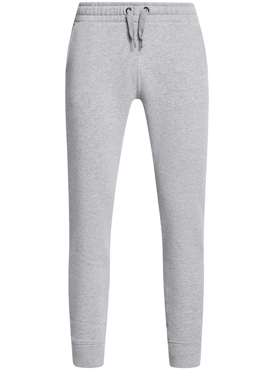 Брюки спортивные мужские oodji Basic, цвет: серый меланж. 5B200004M/44119N/2300M. Размер XS (44)5B200004M/44119N/2300M Брюки спортивные мужские oodji Basic, цвет: серый меланж. 5B200004M/44119N/2300M. Размер XS (44)5B200004M/44119N/2300MУдобные мужские спортивные брюки oodji Basic, выполненные из хлопка, великолепно подойдут для отдыха, повседневной носки, а также для занятий спортом. Брюки зауженного к низу кроя и средней посадки имеют широкую эластичную резинку на поясе, объем талии регулируется при помощи шнурка-кулиски. Спереди изделие имеет два втачных кармана, а сзади один накладной. Низ брючин дополнен широкими манжетами.