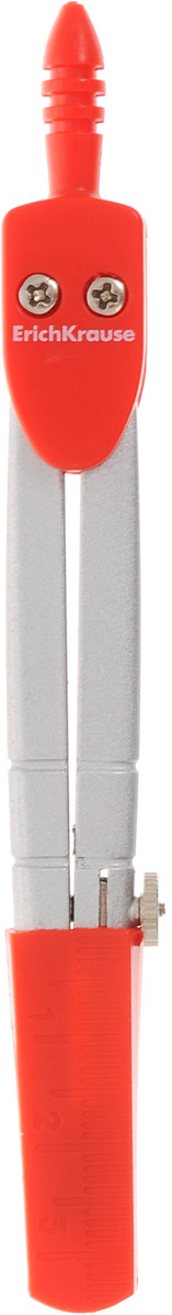 Erich Krause Циркуль S-cool цвет красный31526 Erich Krause Циркуль S-cool цвет красный31526Циркуль Erich Krause S-Cool выполнен из металла и пластика. Циркуль с несгибаемыми ножками максимально безопасен при использовании и переноске, благодаря наличию пластикового колпачка, закрывающему грифель и иглу.Циркуль находится в удобном футляре из прозрачного пластика красного цвета.