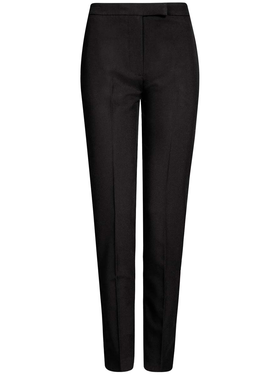 Брюки женские oodji Collection, цвет: черный. 21700201B/38253/2900N. Размер 36-170 (42-170)21700201B/38253/2900N Брюки женские oodji Collection, цвет: черный. 21700201B/38253/2900N. Размер 36-170 (42-170)21700201B/38253/2900NЖенские брюки oodji Collection выполнены из высококачественного материала. Классическая зауженная к низу модель стандартной посадки застегивается на пуговицу в поясе и крючок, а также ширинку на застежке-молнии. Пояс имеет шлевки для ремня. Спереди брюки дополнены втачными карманами, сзади - прорезными.