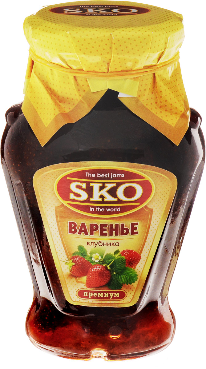 SKO варенье из клубники, 400 г11010 SKO варенье из клубники, 400 г11010Варенье из клубники SKO приготовлено по домашнему рецепту и современным технологиям. Может использоваться для приготовления пирогов, тортов и других разнообразных десертов, а также в качестве самостоятельного лакомства. В народной медицине используют варенье из клубники для лечения малокровия, гипертонии, атеросклерозе. Варенье из клубники благотворно влияет на образование эритроцитов в крови, повышает прочность кровеносных сосудов, нормализует артериальное давление и обмен веществ, повышает количество йода в организме, обладает мочегонным действием, укрепляет иммунитет и незаменимо при простудных заболеваниях. Холодными зимними вечерами без клубничного варенья трудно представить традиционное чаепитие. Уважаемые клиенты! Обращаем ваше внимание, что полный перечень состава продукта представлен на дополнительном изображении.
