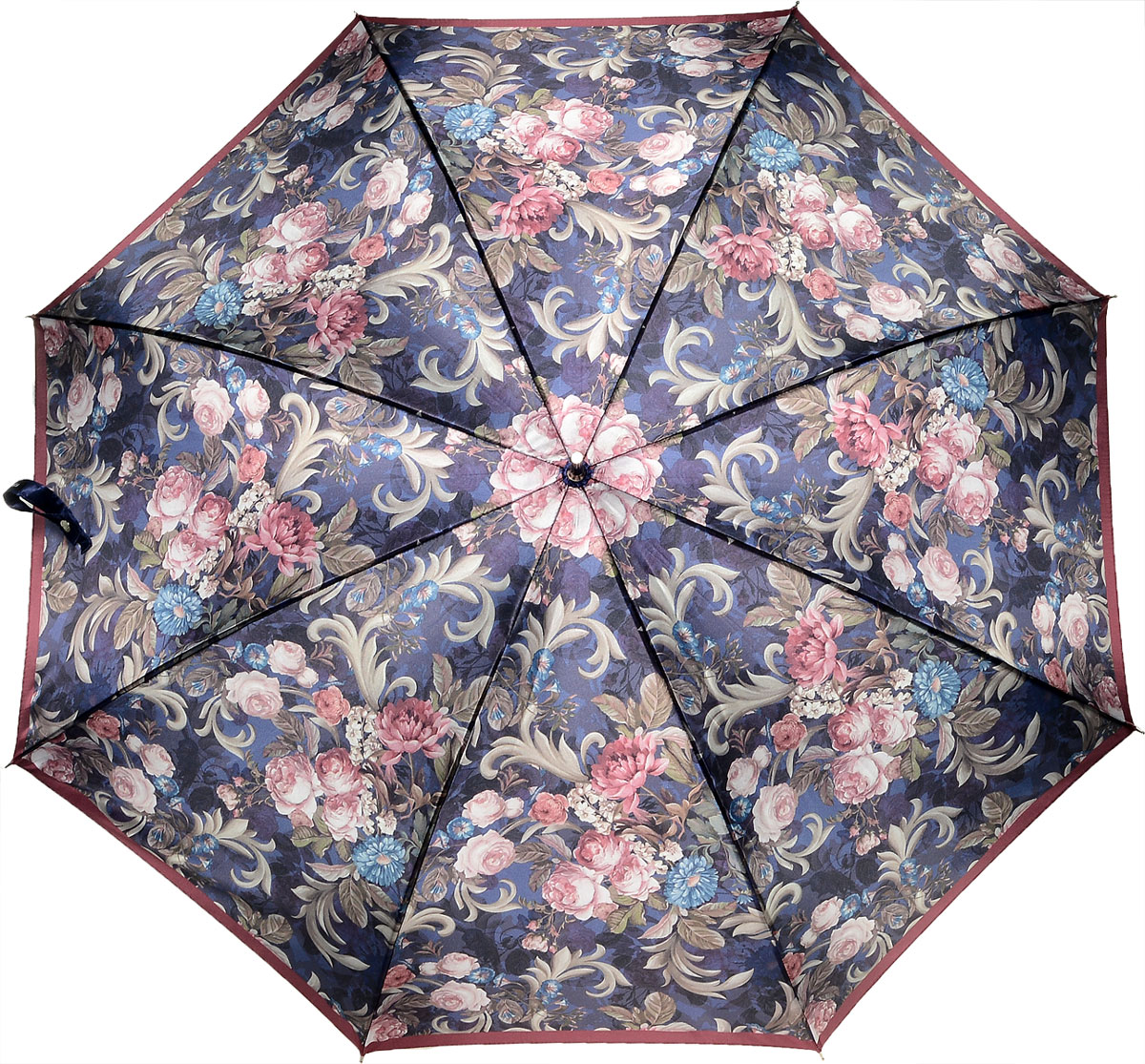 Зонт-трость женский Fabretti, полуавтомат, цвет: мультиколор. 1616
