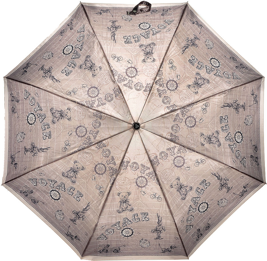 Зонт женский Fabretti, автомат, 3 сложения, цвет: кремовый, бежевый. L-16111-3