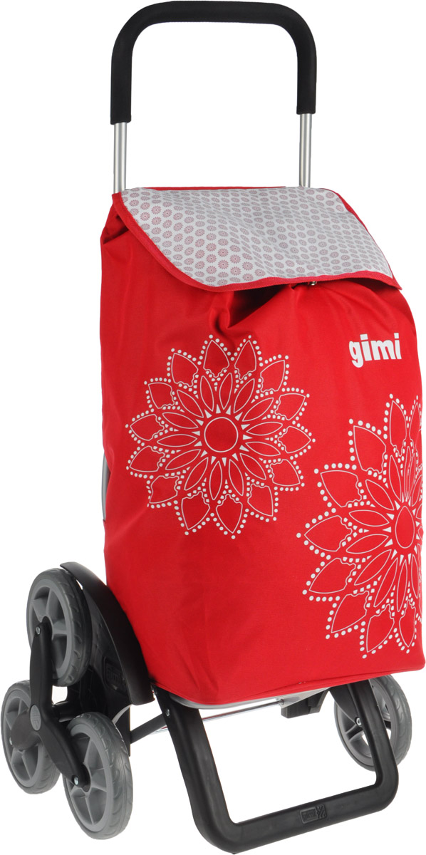 Сумка-тележка Gimi Tris Floral, цвет: красный, черный, 56 л1507935010000 Сумка-тележка Gimi Tris Floral, цвет: красный, черный, 56 л1507935010000Хозяйственная сумка-тележка Gimi Tris Floral выполнена из высококачественного полиэстера со стальным каркасом. Она оснащена одним вместительным отделением, закрывающимся на шнурок. Снаружи карман на застежке-молнии и маленькая ручка для пристегивания к тележке супермаркета. Сумка водоустойчива, оснащена тремя парами колес, которые обеспечивают удобство транспортировки. Для компактного хранения сумку можно сложить. Максимальная нагрузка: 30 кг.Вместимость сумки: 56 л. Размеры (вместе с тележкой): 51 х 41 х 102 см. Высота сумки: 60 см. Ширина сумки: 36 см. Глубина сумки: 25 см.