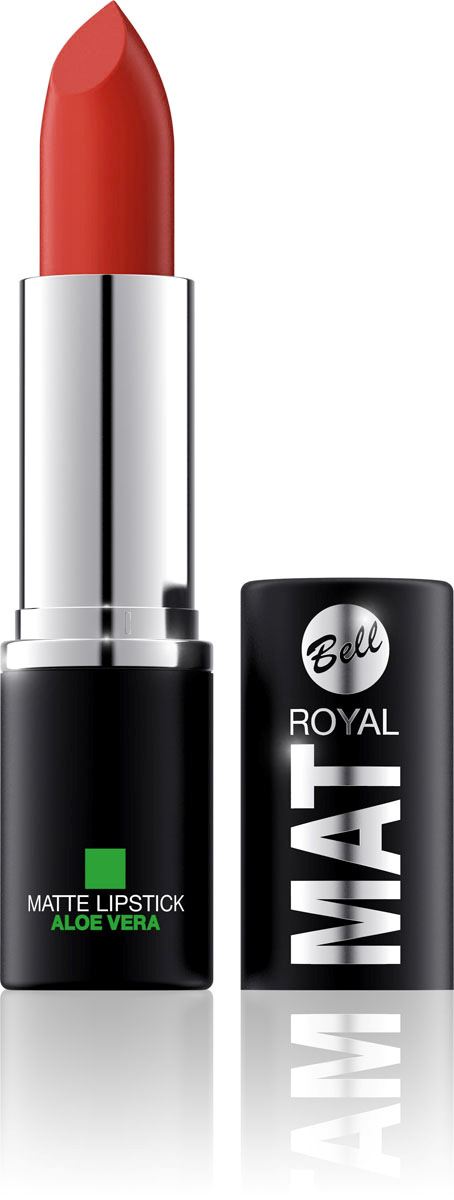 Bell Помада губная Матовая С Алоэ Вера Royal Mat Lipstick 4 грBpomRM009 Bell Помада губная Матовая С Алоэ Вера Royal Mat Lipstick 4 грBpomRM009Помада создает матовую поверхность и максимальную насыщенность цвета. Аппликация помады является исключительно нежной и легкой, создавая при этом матовый эффект. Формула, содержащая регенерирующие компоненты алоэ дополнительно питает и ухаживает за губами. Благодаря высокому содержанию пигментов и стойкой формуле помада держится на губах долгое время.Для матового эффекта и увлажнения губ.Способ применения: Нанести на губы по контуру