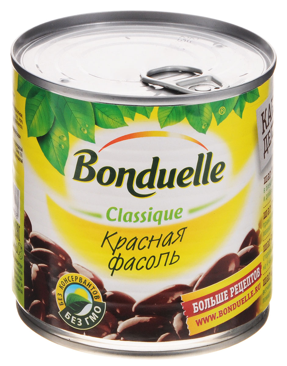 Bonduelle красная фасоль, 400 г4750 Bonduelle красная фасоль, 400 г4750Красная фасоль приготовлена по классической технологии в оригинальной пряной заливке с добавлением паприки, белого перца и чеснока. Такой ингредиент обогатит вкус и добавит легкую пикантность горячим блюдам, станет прекрасным дополнением к супам и гарнирам.Уважаемые клиенты! Обращаем ваше внимание, что полный перечень состава продукта представлен на дополнительном изображении.