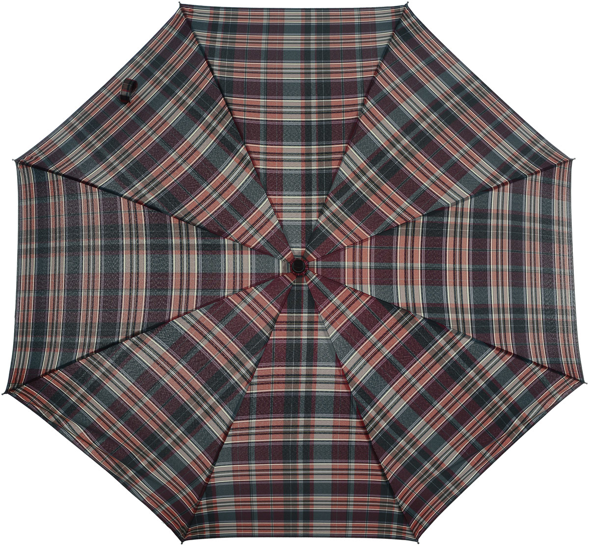 Зонт-трость Eleganzza, полуавтомат, цвет: бордовый, темно-серый. T-05-XL17