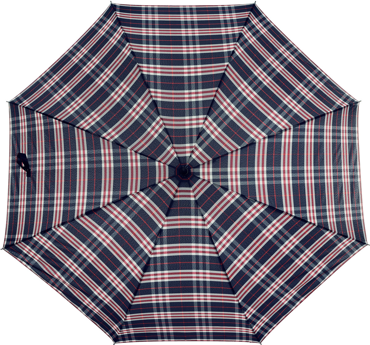 Зонт-трость Eleganzza, полуавтомат, цвет: серо-синий, бордовый, белый. T-05-XL14