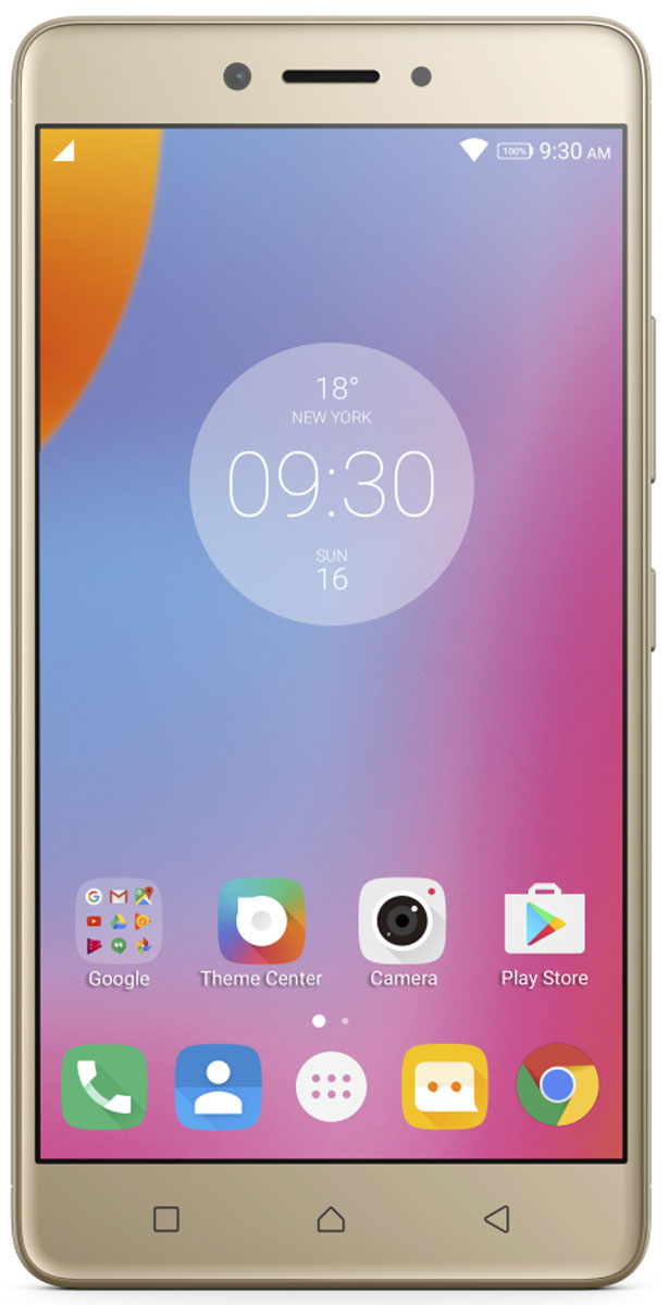 Lenovo K6 Note (K53A48), GoldPA570122RU Lenovo K6 Note (K53A48), GoldPA570122RUСмартфон Lenovo K6 Note прекрасен во всех отношениях. Делайте прекрасные снимки памятных моментов с помощью двух камер высокого разрешения и 5,5-дюймового FHD-дисплея с потрясающим качеством изображения. Смартфон Lenovo K6 Note в цельнометаллическом корпусе на платформе Android поддерживает аудиотехнологию Dolby Atmos и отличается наличием высокопроизводительного восьмиядерного процессора и надежного сканера отпечатков пальцев для быстрого доступа к любимым приложениям.Камеры превосходного качества, выдающиеся результаты:Со смартфоном Lenovo K6 Note потрясающие снимки станут обычным делом. Его 16-мегапиксельная задняя камера с быстрым фокусом оснащена двойной вспышкой с системой корреляции световой температуры (CCT), которая поможет предотвратить пересветы или размытость изображений. Если ваша цель - отличные селфи высокой четкости, вы несомненно оцените фронтальную камеру с разрешением 8 Мпикс.Яркий 5,5-дюймовый дисплей Full HD:Lenovo K6 Note обеспечивает реалистичность фотографий и видео, а также буквально оживляет веб-страницы. 5,5-дюймовый дисплей Full HD гарантирует высочайшее качество и четкость изображений благодаря технологии IPS, которая обеспечивает богатую палитру цветов и широкие углы обзора.Разницу можно увидеть, услышать и почувствовать на ощупь:Цельнометаллический корпус Lenovo K6 Note отлично выглядит и прекрасно лежит в руке. Более того, технология улучшенного звучания Dolby Atmos открывает новые стандарты звука при прослушивании музыки и просмотре видео.Отпечаток пальца - это ваш пароль:Зачем запоминать пароль, если вы можете просто прикоснуться к своему телефону и разблокировать его? Усовершенствованный сканер отпечатков пальцев Lenovo K6 Note не только экономит ваше время, но и гарантирует, что никто, кроме вас, не сможет воспользоваться вашим смартфоном.Высокий уровень производительности, длительное время работы от аккумулятора:Сочетание мощного восьмиядерного процессора и новейшей версии операционной системы Android (6.0, Marshmallow) обеспечивает плавную работу и высокий уровень производительности. При этом Lenovo K6 Note отличается емким аккумулятором 4000 мАч - его заряда достаточно для решения любой задачи в течение дня.Оснащен всеми необходимыми разъемами:Lenovo K6 Note поддерживает одновременную работу с двумя картами nano-SIM и сети 4G LTE. Вы сможете использовать два разных телефонных номера на одном устройстве и оставаться на связи при высокоскоростном подключении к сети. Если вам понадобится увеличить объем внутренней памяти (32 ГБ), вы можете использовать карту microSD емкостью до 128 ГБ.Телефон сертифицирован EAC и имеет русифицированный интерфейс меню и Руководство пользователя на русском языке.