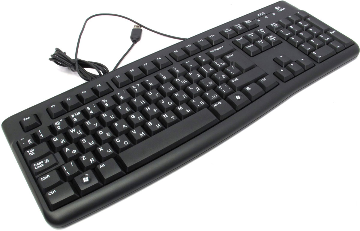 Logitech K120 Keyboard, Black (920-002522)