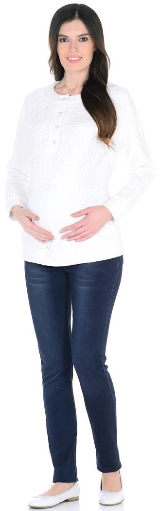 Свитшот для беременных Mammy Size, цвет: белый. 3135352170. Размер 44