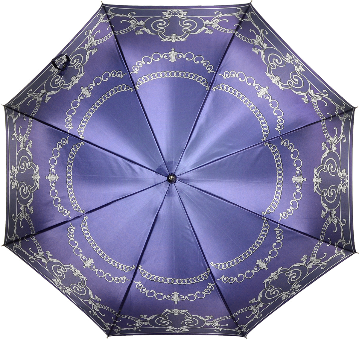 Зонт-трость женский Fabretti, полуавтомат , цвет: фиолетовый. 1619