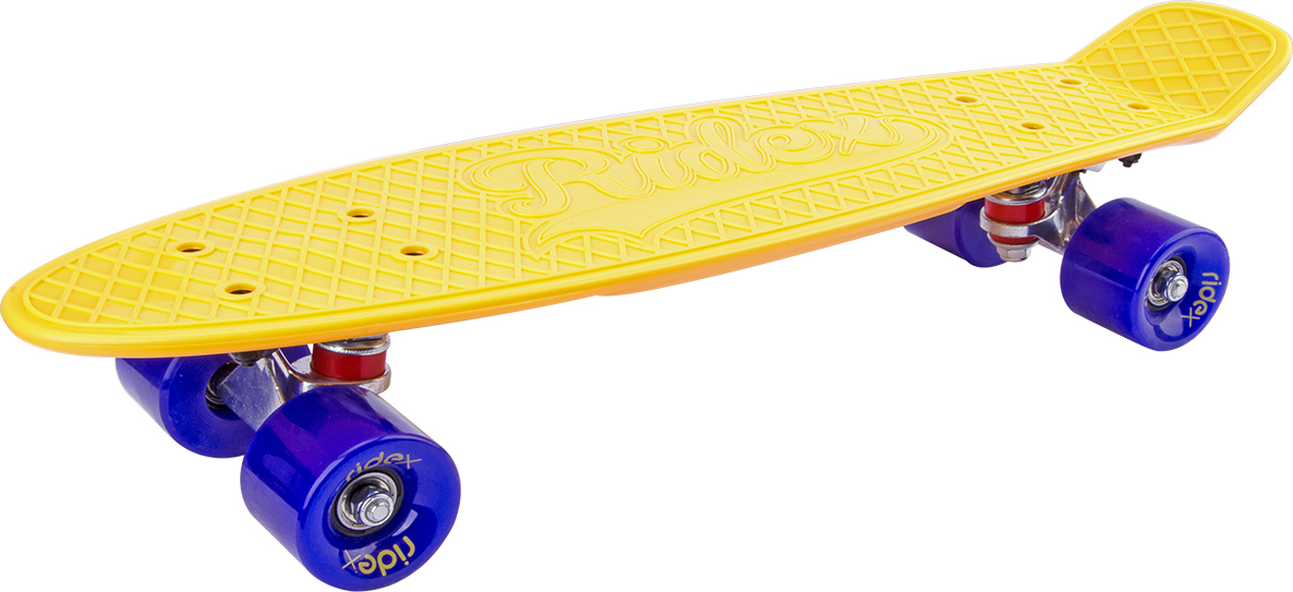 Круизер Ridex Sahara, 56 х 15 см, ABEC-7УТ-00009653 Круизер Ridex Sahara, 56 х 15 см, ABEC-7УТ-00009653Круизер Ridex Sahara - подходящая модель для передвижения юных райдеров.Алюминиевая подвеска обладает большей грузоподъемностью в отличие от пластиковой, а полиуретановые бушинги обеспечат комфортную амортизацию.Подшипники ABEC-7 Carbon позволят развивать небольшую скорость, а полиуретановые колеса минимизируют неровности различных поверхностей.Достойная модель в данном сегменте, ориентированная на детей и подростков, которая позволит оттачивать навыки катания и привлечет повышенное внимание благодаря яркому цветовому сочетанию.