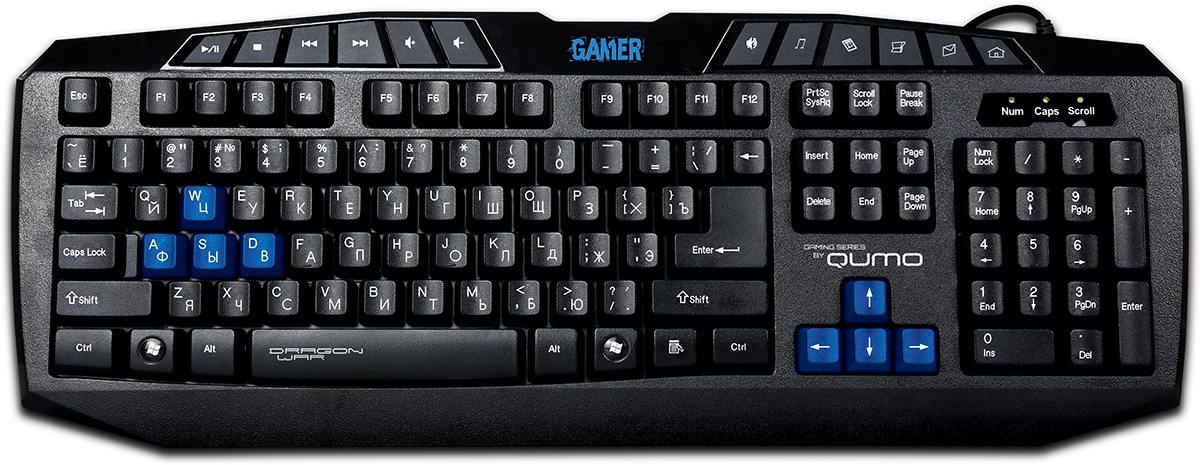 Qumo Dragon War Gamer, Black игровая клавиатура
