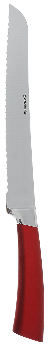 Нож для хлеба Attribute Knife Tango, длина лезвия 20 смAKT220 Нож для хлеба Attribute Knife Tango, длина лезвия 20 смAKT220Нож для хлеба Attribute Knife Tango изготовлен из первоклассной нержавеющей стали и предназначен для нарезки хлеба. Лезвиесделано из высококачественной хромо-молибденово-ванадиевой стали из Германии. Технология холодной закалки обеспечивает долгую заточку и повышенную устойчивость к коррозии. Такой нож станет прекрасным дополнением к коллекции ваших кухонных аксессуаров и не займет много места при хранении. Общая длина ножа: 33,5 см.