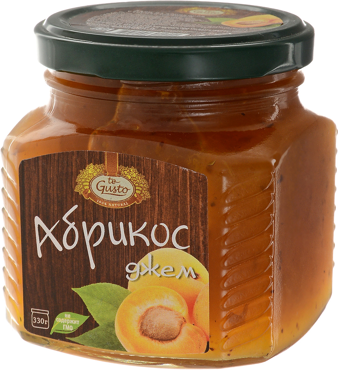 te Gusto Джем из абрикосов, 330 г4657155301290 te Gusto Джем из абрикосов, 330 г4657155301290Ароматный джем te Gusto сварен из абрикосов, имеет желеобразную консистенцию с крупными кусочками фруктов. Для приготовления используются только свежие, тщательно отобранные плоды, созревшие в экологически чистых местах.Продукт не содержит ГМО. Абрикос, входящий в состав джема очень полезен для организма, так как содержит большое количество витаминов, таких как А, В, С, Е, Р, РР , а также микро- и макроэлементов, среди которых фосфор, калий, магний, натрий, железо и йод.Абрикосы способствуют пищеварению, выводят из кишечника шлаки, улучшают работу сердечно-сосудистой системы, укрепляют иммунитет, помогают больным астмой, аритмией, ишемической болезни сердца.Уважаемые клиенты! Обращаем ваше внимание, что полный перечень состава продукта представлен на дополнительном изображении.