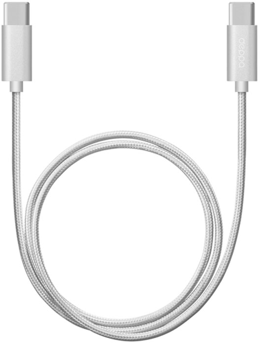 Deppa Alum, Silver дата-кабель USB Type-C (1,2 м)