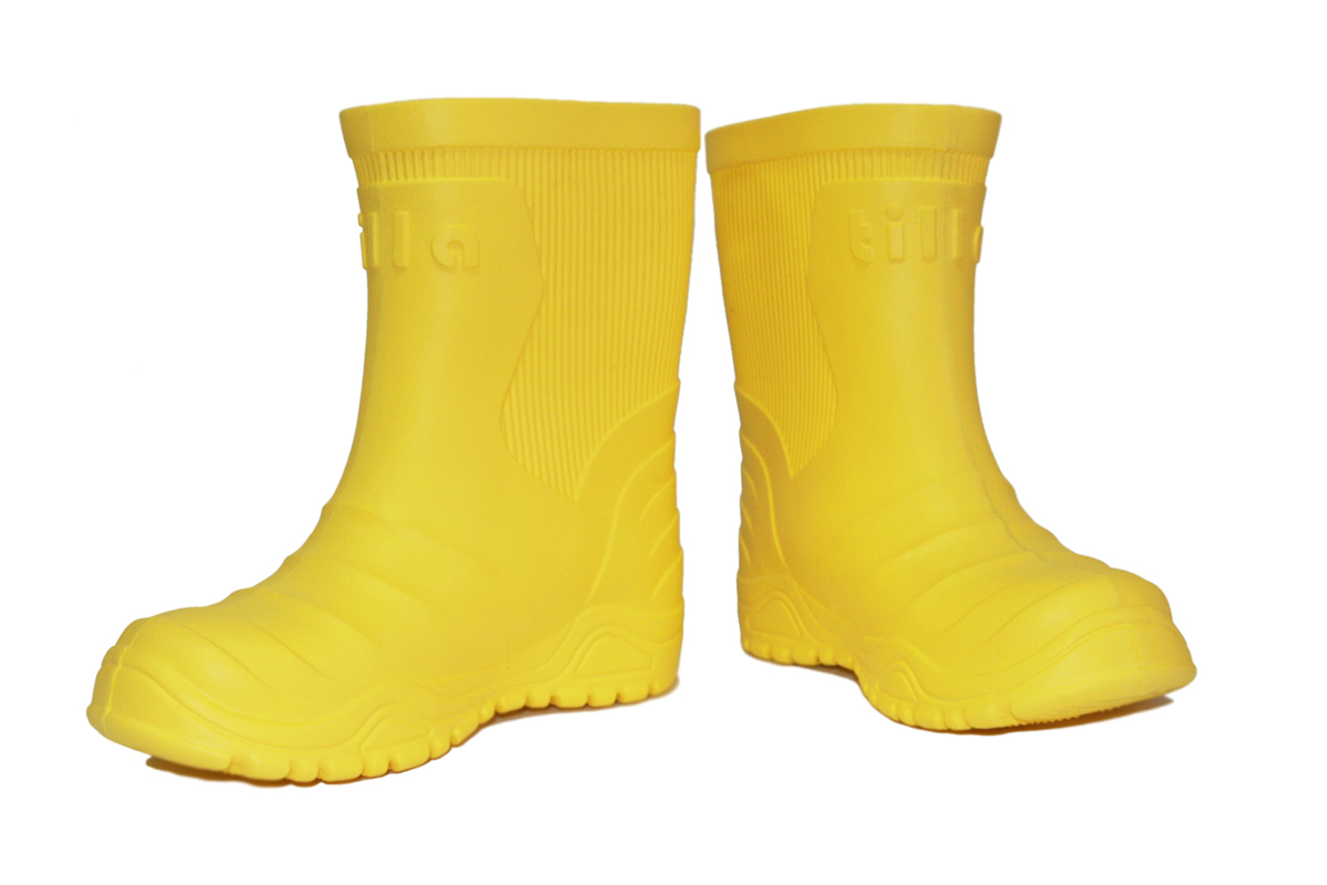Сапоги резиновые детские Tilla, цвет: желтый. TKV-2101-FL16. Размер 30/31