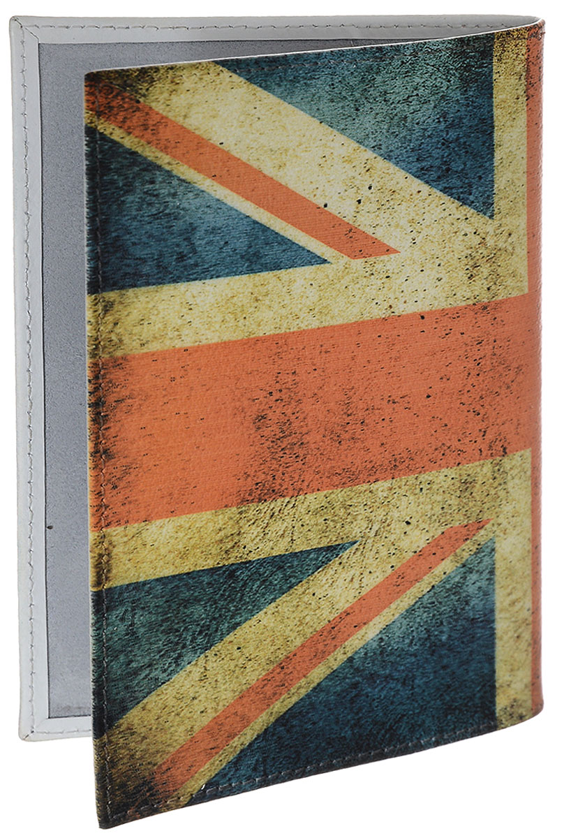 Обложка для паспорта Perfecto "United Kingdom", цвет: синий, красный. PS-PR-0014