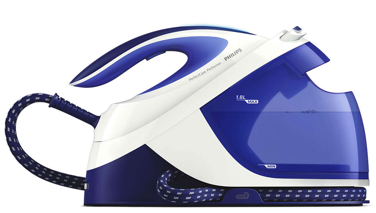 Philips PerfectCare GC8712/20 парогенератор с OptimalTempGC8712/20 Philips PerfectCare GC8712/20 парогенератор с OptimalTempGC8712/20Парогенератор Philips PerfectCare Performer обеспечивает простое, эффективное глажение без риска прожечь ткань. Мощный постоянный пар проникает глубоко в волокна ткани, легко удаляя складки.OptimalTemp — идеальное сочетание пара и температурыОдна оптимальная настройка для всех типов тканей. Всегда идеальное соотношение объема пара и температуры благодаря: 1) усовершенствованному процессору Smart Control для поддержания необходимого уровня парообразования и температурного режима; 2) сверхмощной циклонической камере для постоянной мощной подачи пара при глажении любых типов тканей.Быстрое глажение и постоянная мощная подача пара:Мощная подача пара для превосходного разглаживания складокВстроенная система очистки обеспечивает долгий срок службыЛучшая подошва от Philips с великолепным скольжением и устойчивостью к царапинамЭкономия энергии в режиме ECOИсключительное удобство:Легкий парогенератор для удобного использованияБольшой съемный резервуар для воды обеспечивает простоту наполненияФиксация для безопасной переноски Carry Lock