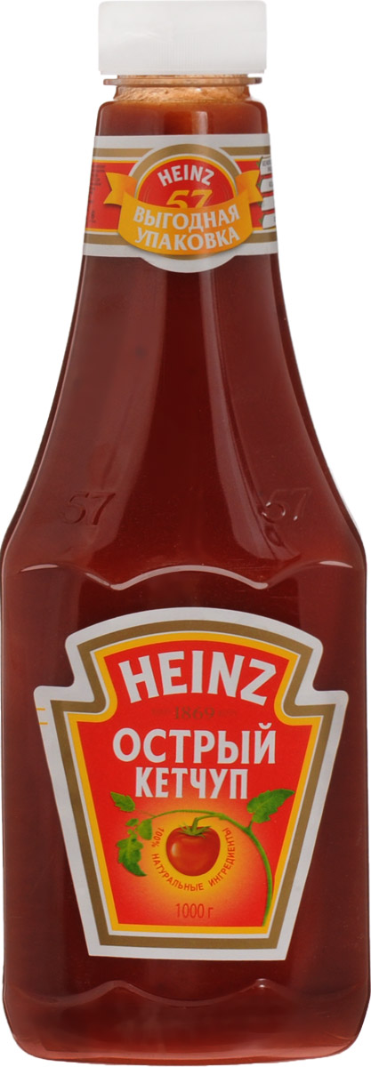 Heinz кетчуп Острый, 1 кг76004210 Heinz кетчуп Острый, 1 кг76004210Острый кетчуп Heinz приготовлен с добавлением разнообразных специй, придающих блюдам изысканный вкус. Необыкновенно вкусный кетчуп умеренной остроты.Традиционный рецепт уже 140 лет радует потребителя классическим вкусом кетчупа с густой консистенцией, разбавленный ароматом гвоздики и других пряных специй.Уважаемые клиенты! Обращаем ваше внимание, что полный перечень состава продукта представлен на дополнительном изображении.