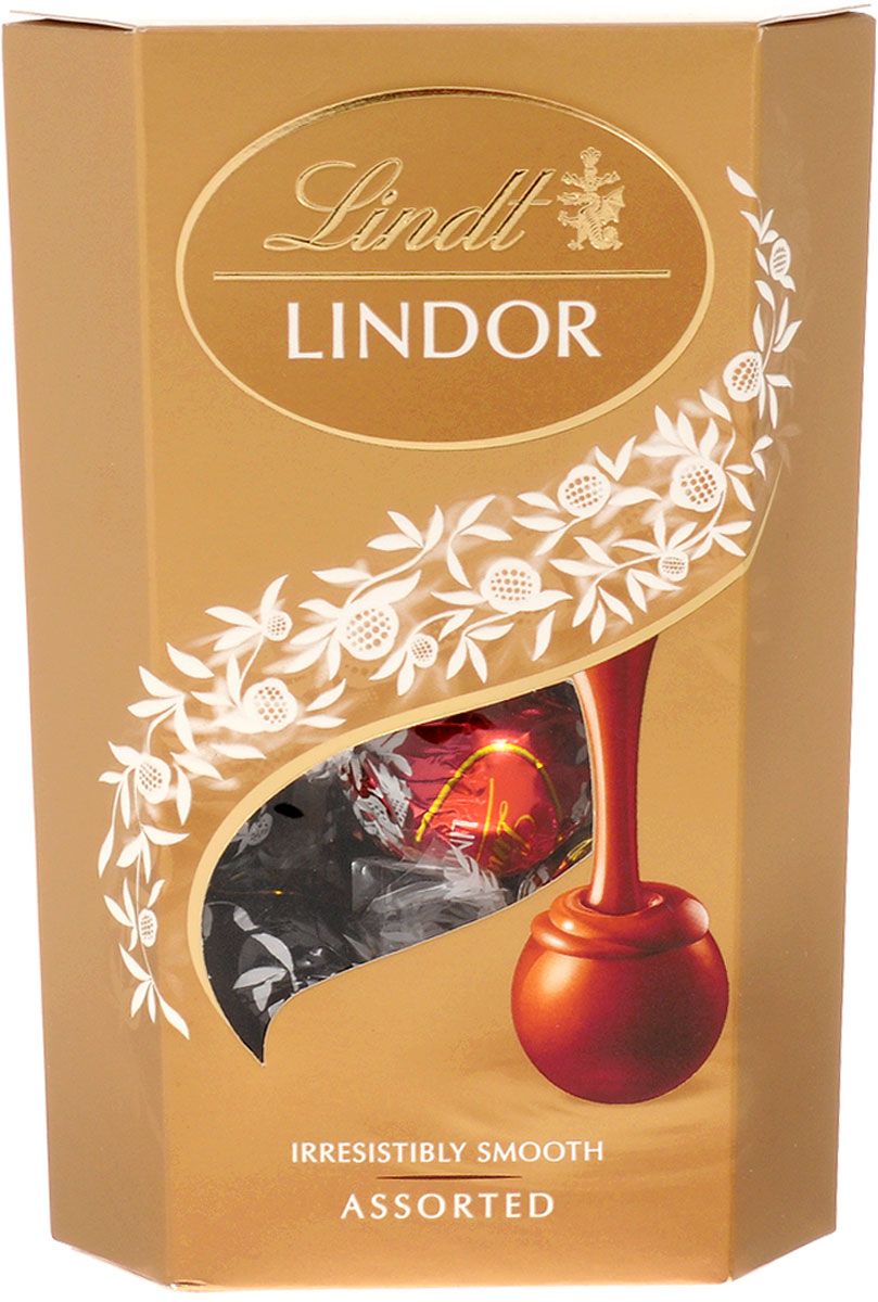Lindt Lindor шоколадные конфеты ассорти, 200 г7610400071703 Lindt Lindor шоколадные конфеты ассорти, 200 г7610400071703Lindor Ассорти - это коллекция из четырех великолепных вкусов нежнейших шоколадных конфет Lindor, которая точно не оставит вас равнодушными.Состав набора:Конфеты из нежнейшего молочного шоколада с тающей кремовой начинкойКонфеты из нежнейшего белого шоколада с тающей кремовой начинкойКонфеты из нежнейшего горького шоколада 60% какао с тающей начинкойКонфеты из нежнейшего молочного шоколада с кусочками фундука и тающей кремовой начинкойУважаемые клиенты! Обращаем ваше внимание, что полный перечень состава продукта представлен на дополнительном изображении.
