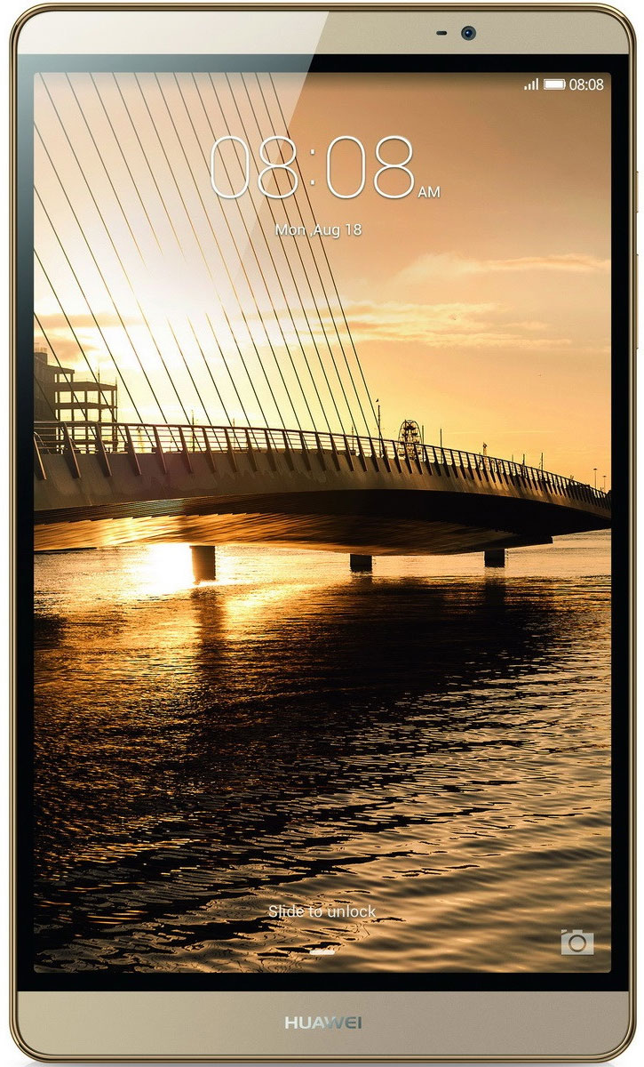 Huawei MediaPad M2 8.0 LTE (32GB), Gold53017939 Huawei MediaPad M2 8.0 LTE (32GB), Gold53017939Чистые линии и сглаженные края алюминиевого корпуса нового планшетного ПК Huawei MediaPad M2 8.0 LTE выделяют его из ряда планшетов этого класса. Толщина планшета всего 7,8 мм! Стильный, эргономичный дизайн вашего планшета с тонкой рамкой обязательно обратит на себя внимание.Суперчеткий экран (разрешение 1920 х 1200) и кристально чистое стереозвучание, обеспечиваемое двумя динамиками и технологией DTS, подарят вам незабываемые ощущения при просмотре видео или прослушивании музыки.Высокая производительность и длительное время работы без подзарядки достигаются благодаря 8-ядерному процессору и батарее 4800 мАч. Huawei MediaPad M2 8.0 LTE - превосходное устройство для по-настоящему бескомпромиссных пользователей.Планшетный ПК Huawei MediaPad M2 8.0 LTE совместим с умными часами Huawei Talk Band, первым в мире устройством, объединяющим в себе функции Bluetooth-гарнитуры и умных часов.Talk Band поддерживает до 7 часов разговора (в режиме голосовых вызовов) и до 2 недель без подзарядки в режиме ожидания. Также это совершенно незаменимый помощник при занятиях спортом.Собираетесь в путешествие? Планшет Huawei MediaPad M2 8.0 LTE - это еще и незаменимый GPS-навигатор. С MediaPad M2 все ваши маршруты будут максимально оптимальными, а ваш путь - действительно удобным и комфортным благодаря его точным и своевременным подсказкам.Планшетный компьютер имеет сертификат EAC, русифицированное меню и Руководство пользователя.
