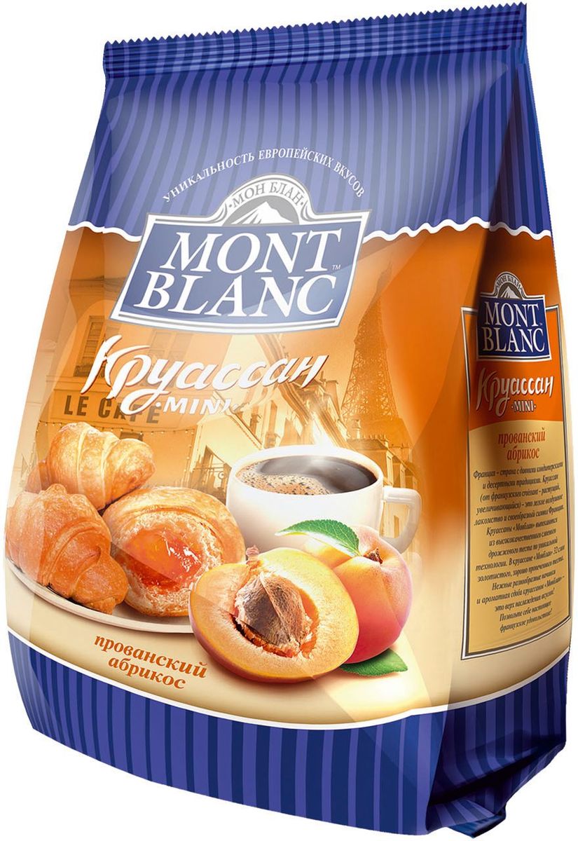 Mont Blanc круассаны мини Прованский абрикос, 200 г mont blanc туалетная вода starwalker 50ml