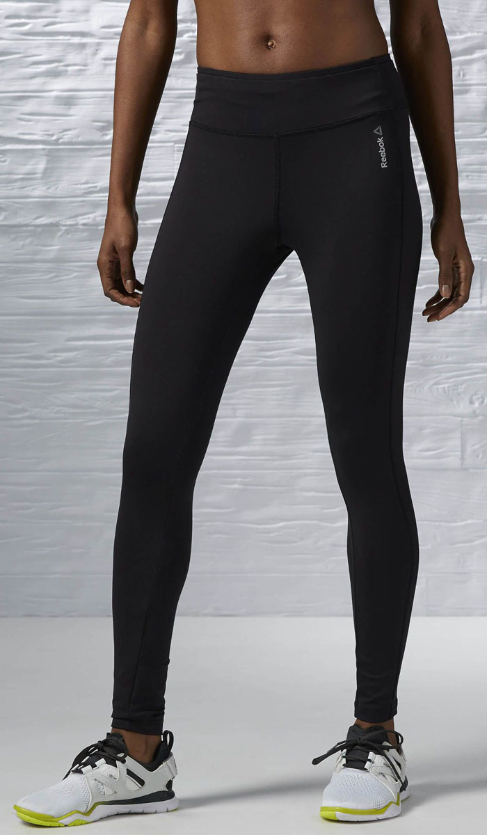 Леггинсы женские Reebok Wor Pp Tight, цвет: черный. AJ3476. Размер M (46/48)AJ3476 Леггинсы женские Reebok Wor Pp Tight, цвет: черный. AJ3476. Размер M (46/48)AJ3476Женские спортивные леггинсы Reebok Wor Pp Tight имеют облегающий крой, обеспечивающий простоту и легкость движений. Эластичный пояс регулирует высоту посадки.