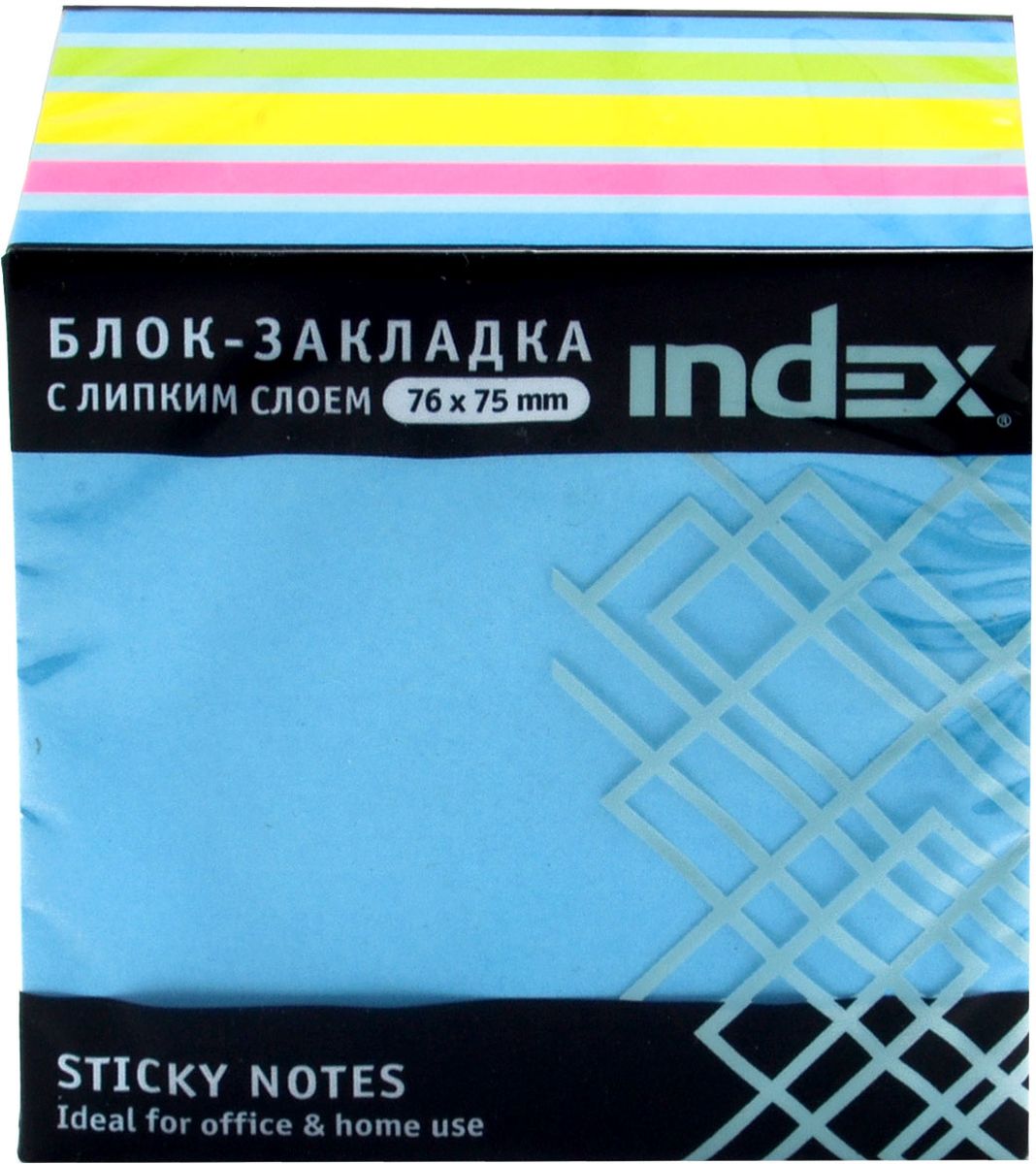 Index Бумага для заметок с липким слоем цвет голубой 400 листов