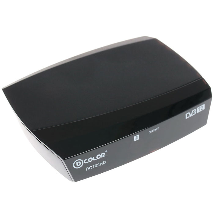 D-Color DC702HD DVB-T2 цифровой ТВ-тюнер тв тюнер цифровой d color dc911hd eco