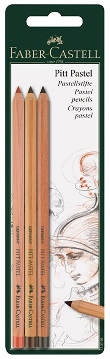 Faber-Castell Набор пастельных карандашей Pitt Pastel 3 шт